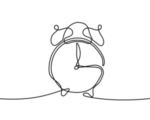 Abstract hourglass clock as line drawing on white background. Vector