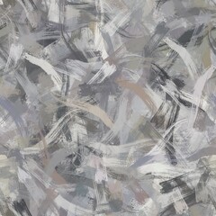 Seamless random faux digital paint stroke pattern print. High quality illustration. Procedural painting with realistic brush strokes in bright trendy colors. Abstract art for surface design and print.