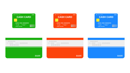 Bank passbooks and cash cards.