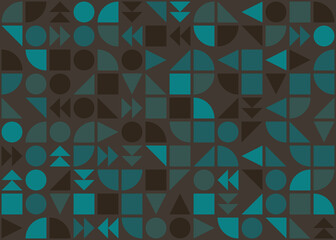 Abstract Geometric Pattern generative computational art illustration