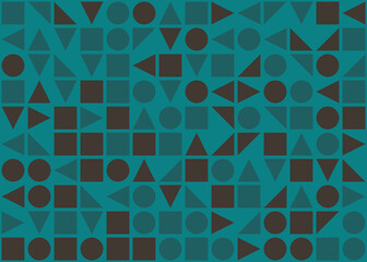 Abstract Geometric Pattern generative computational art illustration
