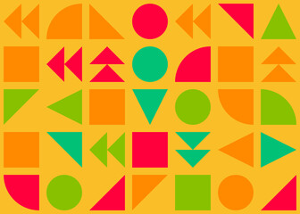 Abstract Geometric Pattern generative computational art illustration