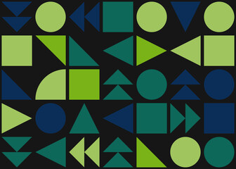 Abstract Geometric Pattern generative computational art illustration
