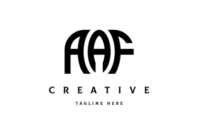 AAF creative taj three latter logo vector