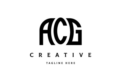 ACG creative taj three latter logo vector