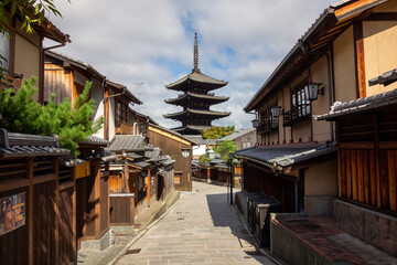 Naklejka premium temple in the morning