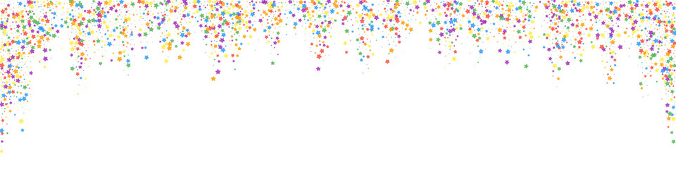 Festive classic confetti. Celebration stars. Child