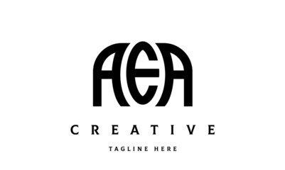 AEA creative taj three latter logo vector