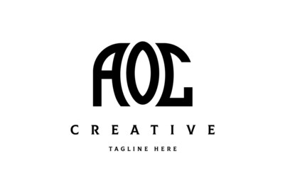 AOL creative taj three latter logo vector