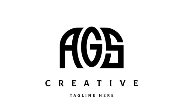 AGS creative taj three latter logo vector