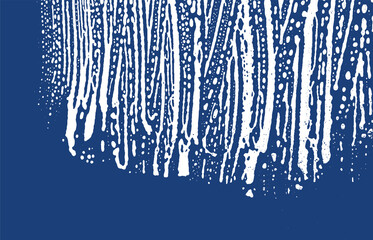 Grunge texture. Distress indigo rough trace. Exoti