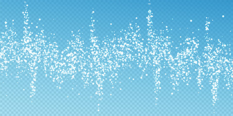 Amazing falling snow Christmas background. Subtle