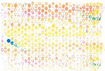 カラフルな水玉模様