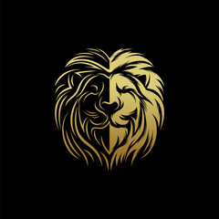 lion  logo design vector template