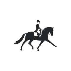 Horse riding logo design