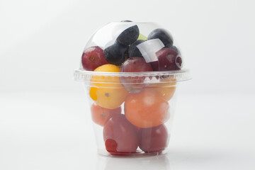 키위,포도,컵과일,토마토,고해상,과일,다수,대바구니,많음,빨간색,스튜디오,신선,실내,음식,채소,토마토