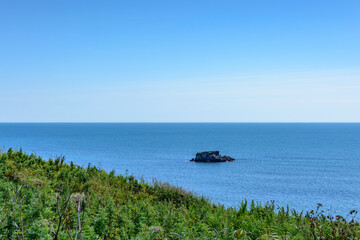 北海道　霧多布のアゼチの岬からの展望
