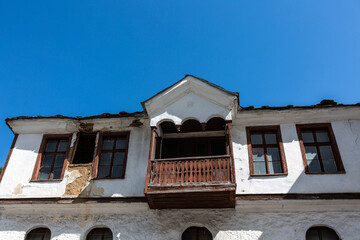 Old traditional stone house in small mountain village