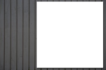 white empty blank paper sheet for brochure on wooden background in top view Mockup