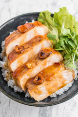 豚肉ステーキ丼