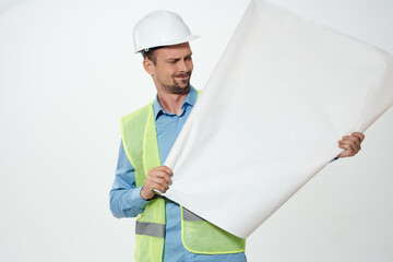 man reflective vest Professional Job Working profession