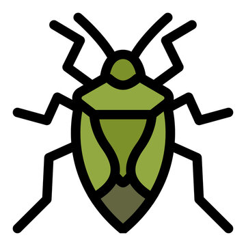 recommend clip art: Filled outline icon for stink bug.