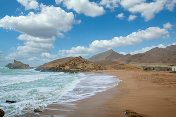 Sapat beach Makran coastal highway. Kund Malir, Pakistan