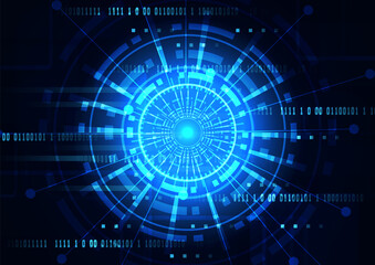 Circuit technology background with hi-tech digital