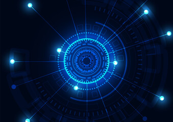 Circuit technology background with hi-tech digital