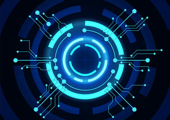 Circuit technology background with hi-tech digital