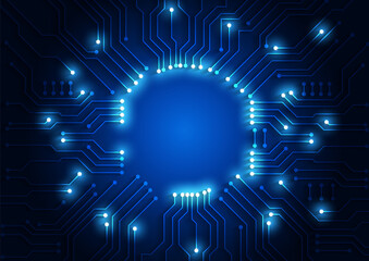 Circuit technology background with hi-tech digital