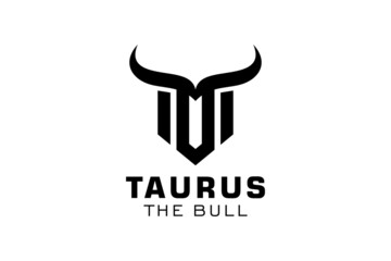 Letter T logo, Bull logo,head bull logo, monogram Logo Design Template Element