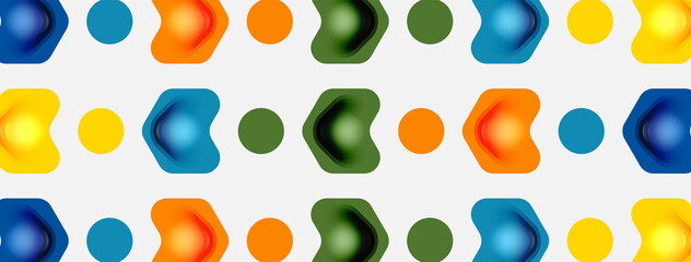 Color arrow shapes on white backdrop. Minimal geometric abstract background. Vector illustration for wallpaper banner background or landing page