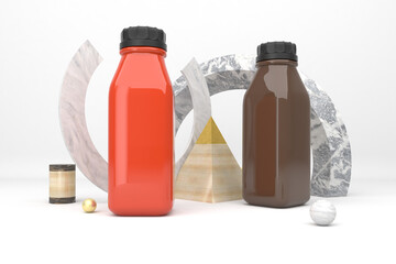 Abstract Juice Bottle