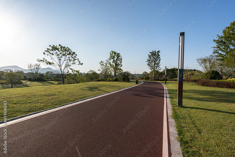 Poster road in city