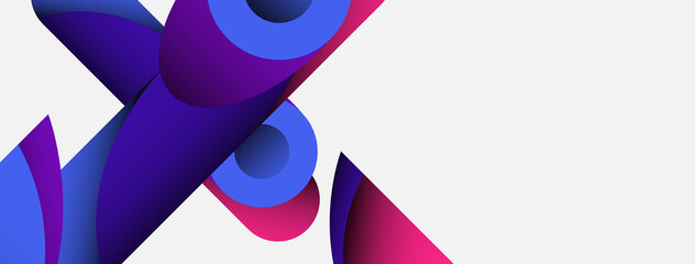 Abstract background. Minimal geometric circles and round style shapes with deep shadow effects. Trendy technology business template for wallpaper banner or background