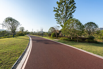 road in city park