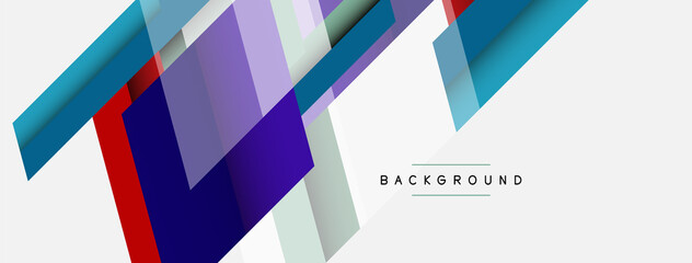 Vector background. Abstract overlapping color lines design with shadow effects. Illustration for wallpaper banner background or landing page