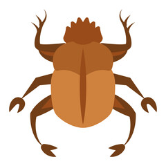 Flat color icon for scarab.
