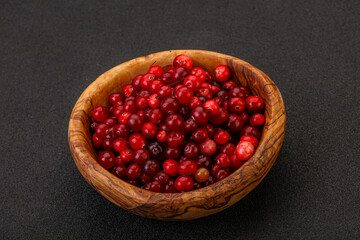 Sweet and tasty cranberry in the bowl