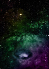 Fototapeta na wymiar Being shone nebula