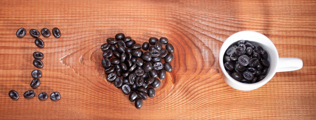 The inscription of coffee beans 