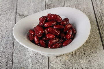 Canned red Kidney in the bowl