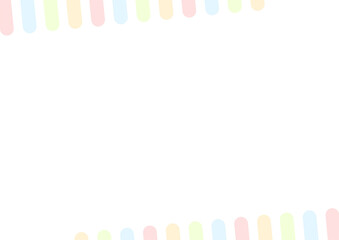 背景　斜めカラフルボーダー枠　２