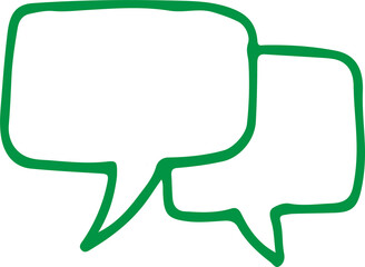 Speech bubble icon sign design