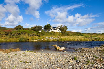 Fishing the burn at Leargybreck, Jura