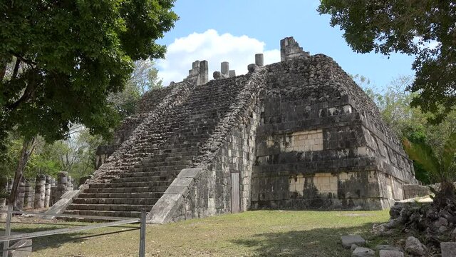 Temple of the Big Tables in Chichen Itza. 