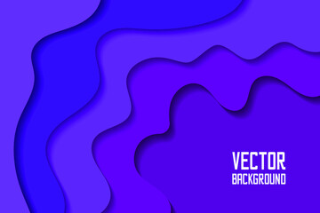Beautiful abstract purple background with shadow, wavy texture design, vector illustration