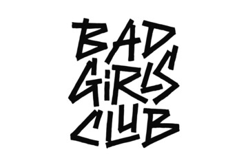 Bad Girls Club lettering design