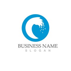 water wave icon vector illustration design